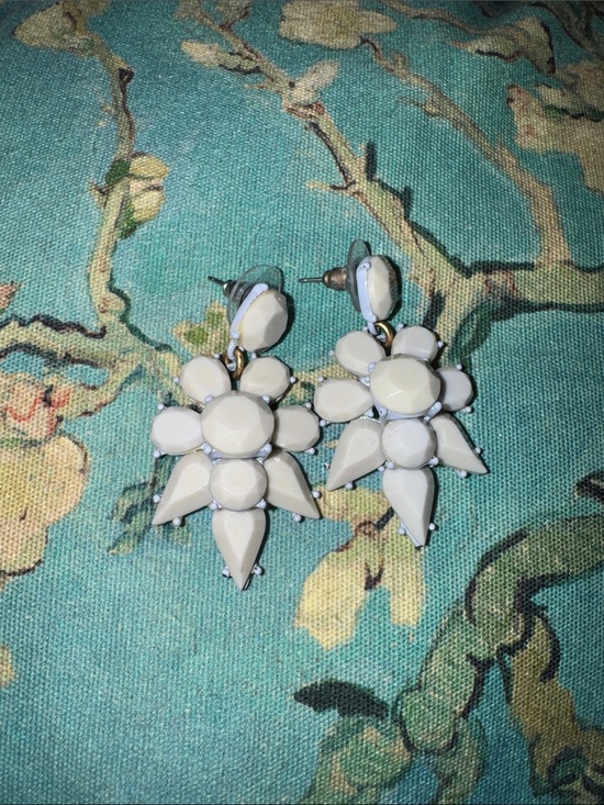 J. Crew Jewelry - J. Crew Light Blue Floral Drop Earrings